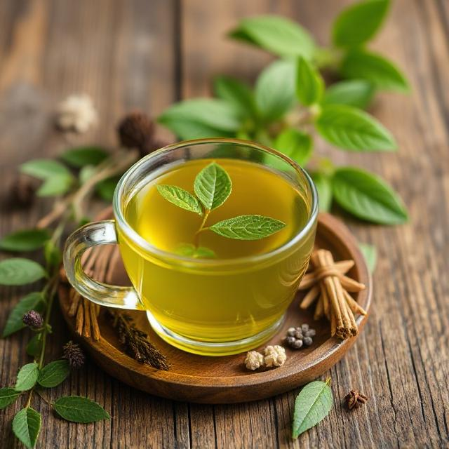 green tea freshly harvested
